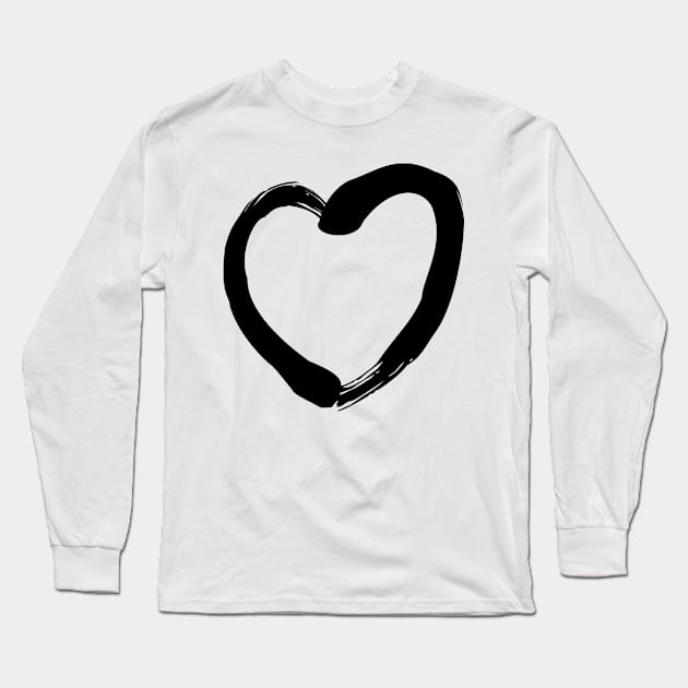 Love Ying Yang Long Sleeve T-Shirt by denip